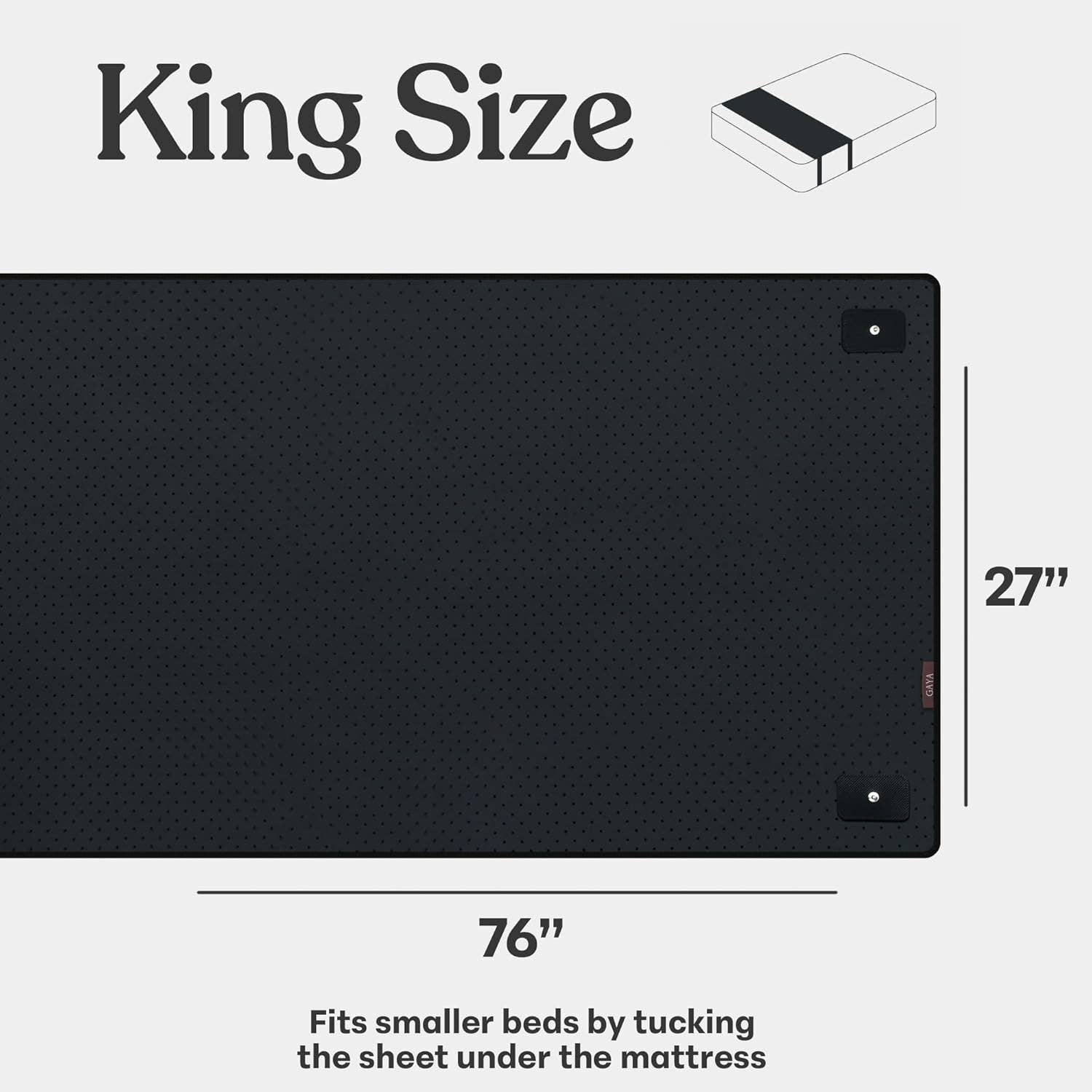 Gaya Grounding Mat for Bed – Better Sleep &amp; Inflammation