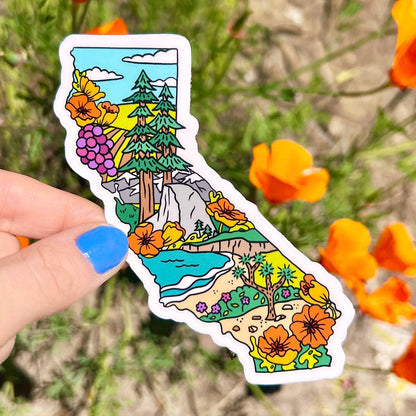 California State Landmarks Sticker