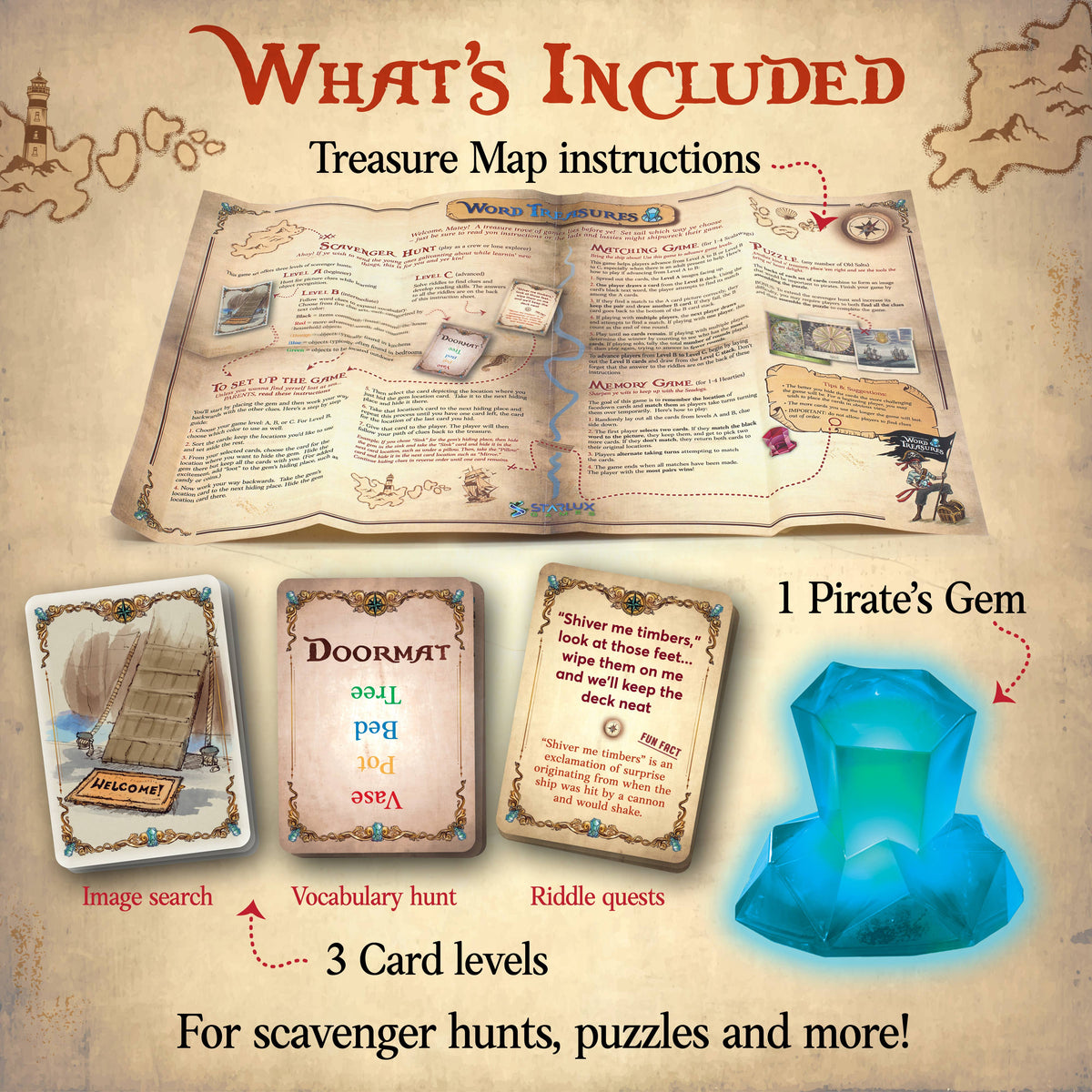 Word Treasures: Pirate-Themed Scavenger Hunts
