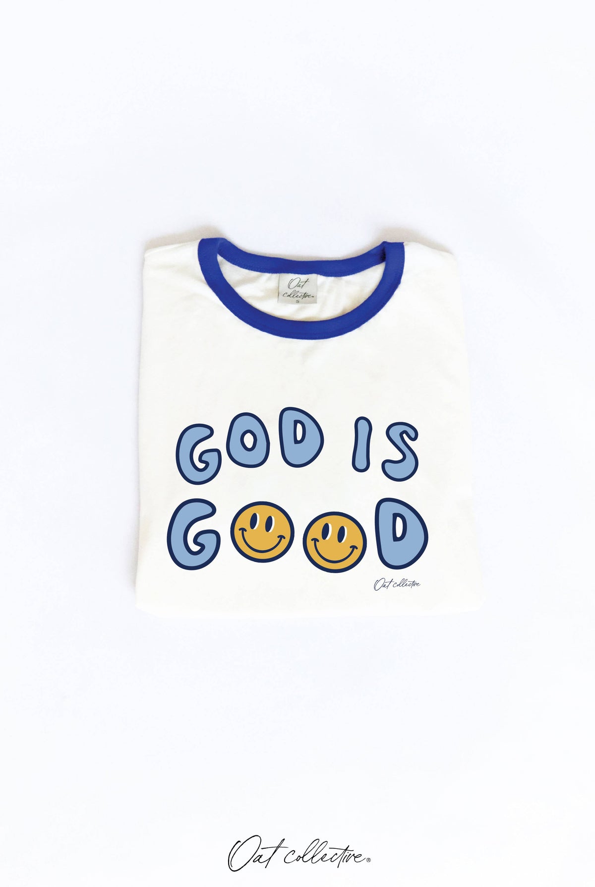 GOD IS GOOD Ringer Graphic T-Shirt