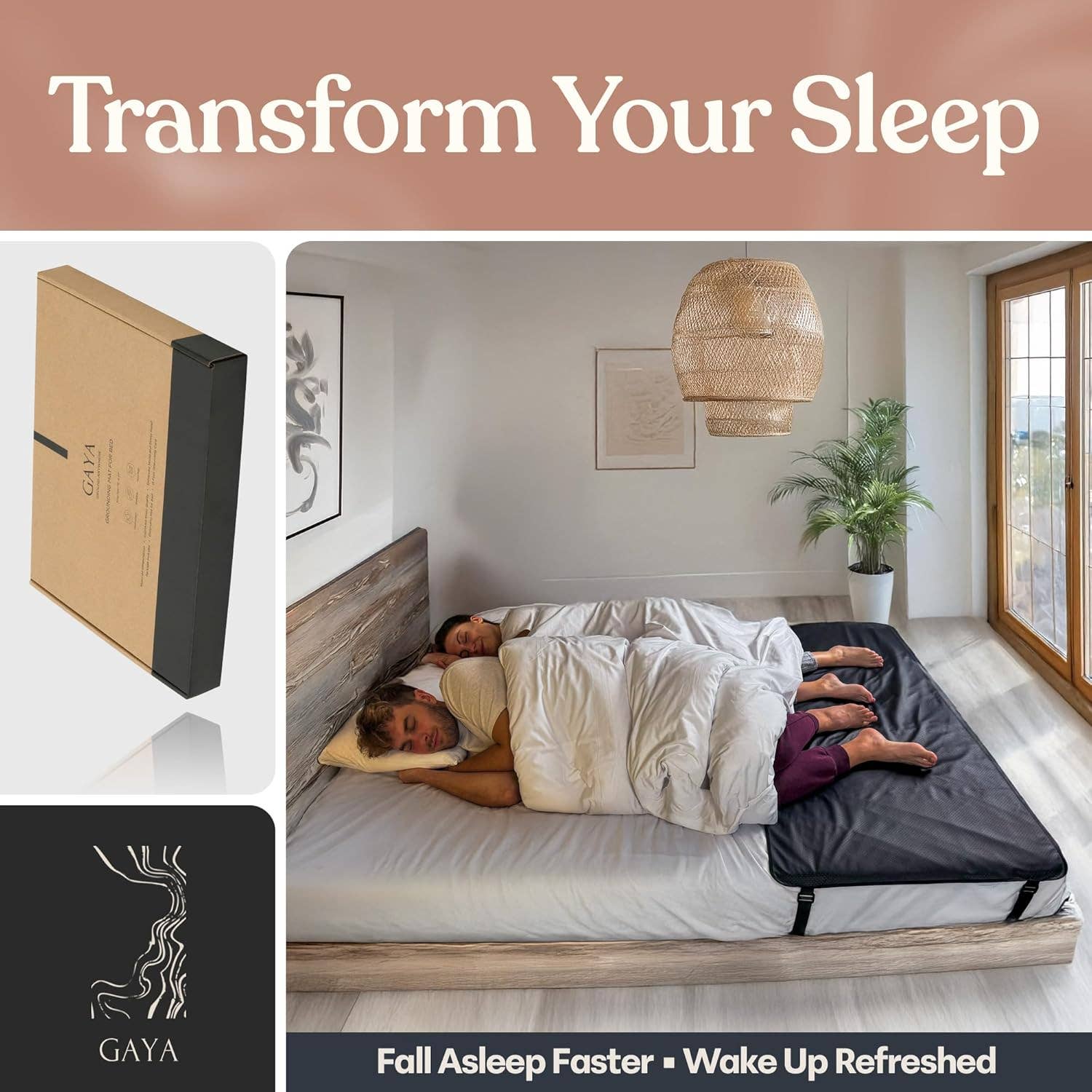 Gaya Grounding Mat for Bed – Better Sleep &amp; Inflammation