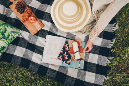 Navy Mushrooms Layflat Journal Notebook