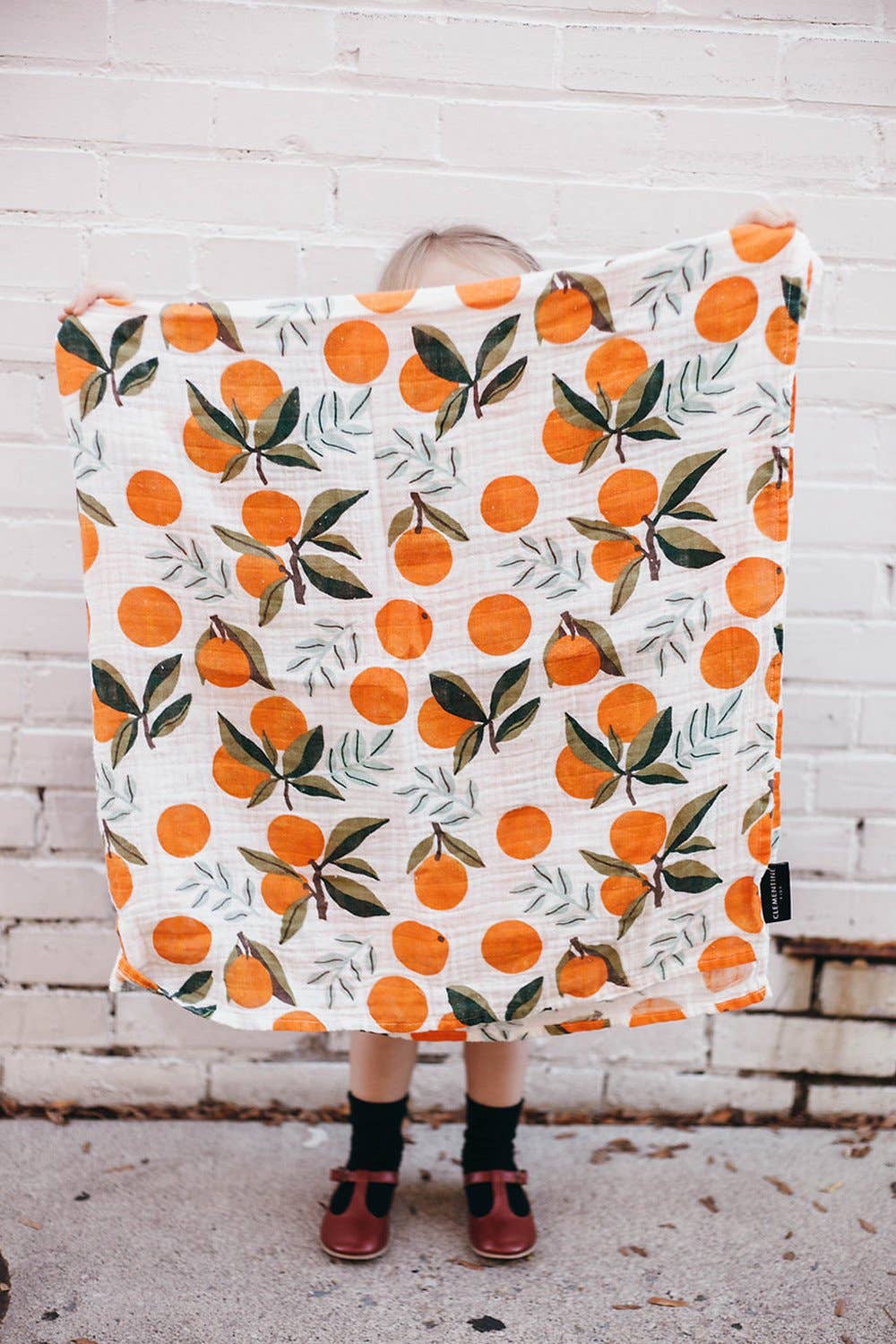 California Oranges Muslin Swaddle