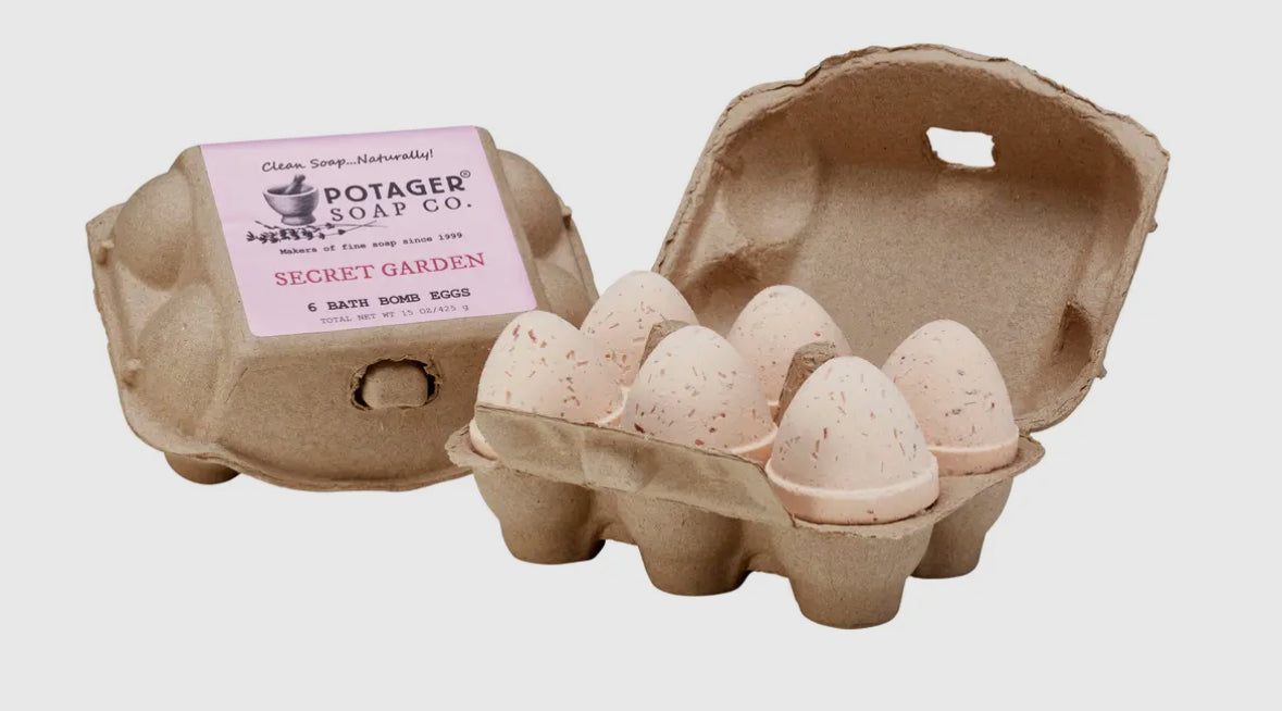 Organic Secret Garden Bath Bomb Eggs - 6 pack