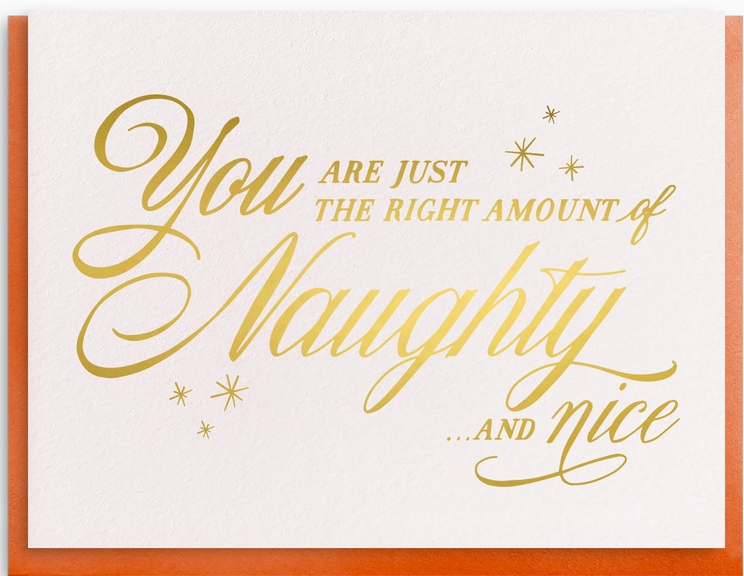 &quot;Naughty &amp; Nice&quot; Card