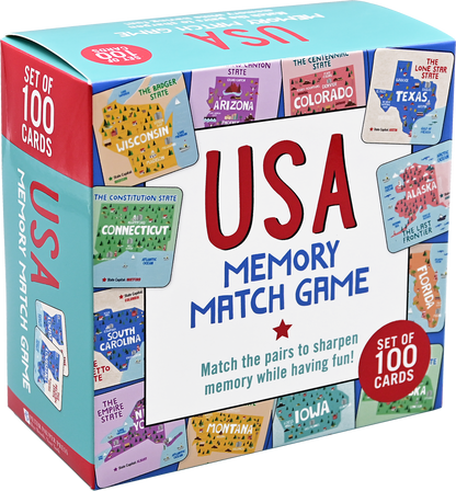 USA Memory Match Game (Set of 100 cards)