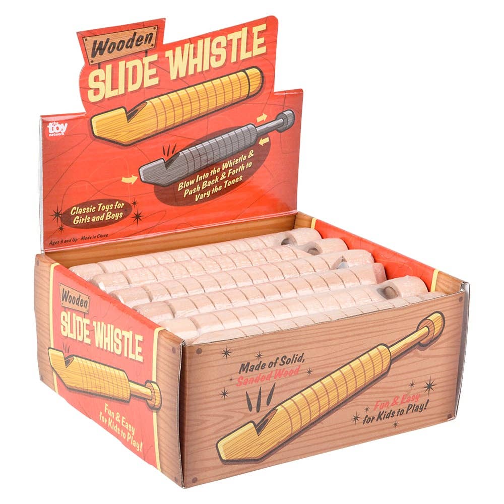 7.5" WOODEN SLIDE WHISTLE LLB kids toys