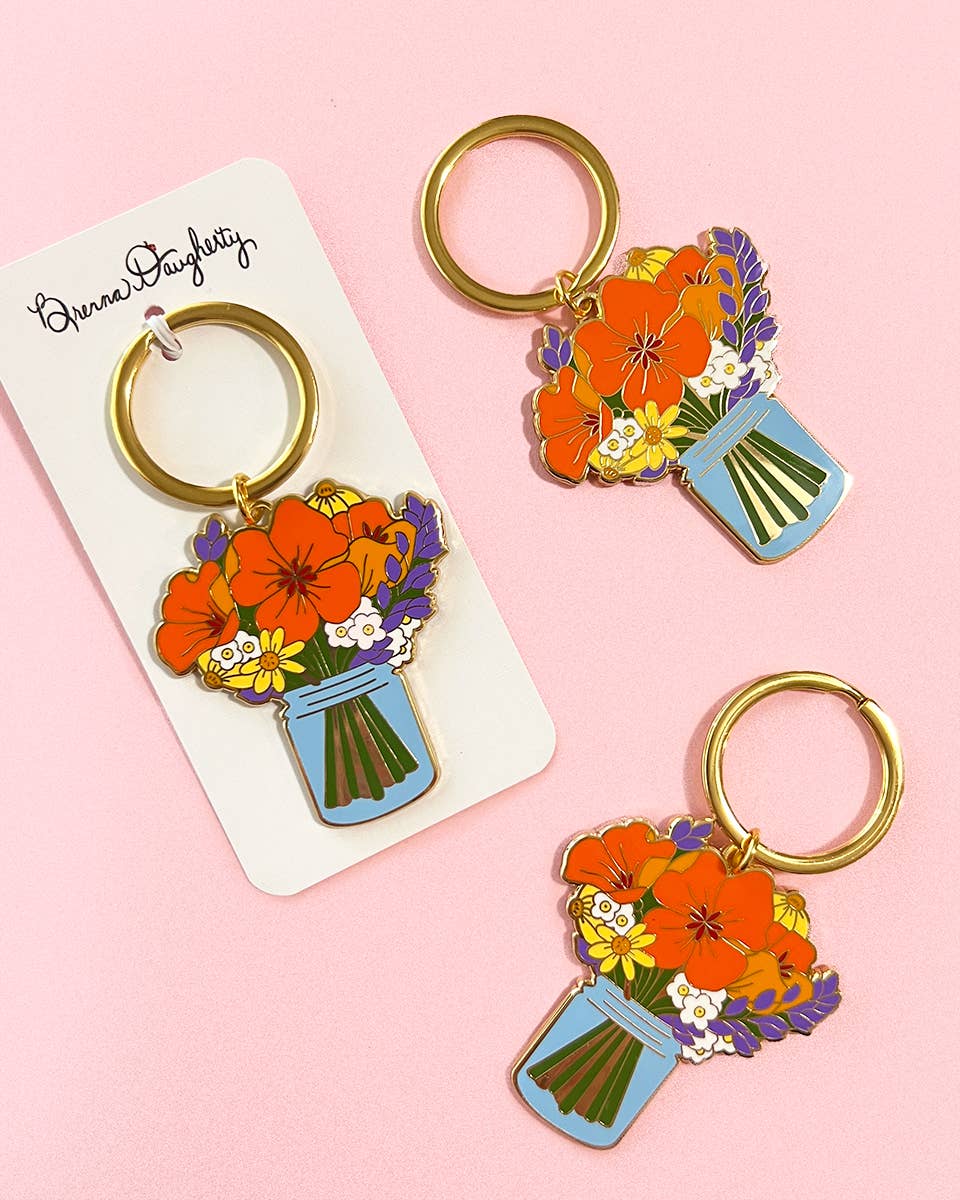 California Wildflower Keychain