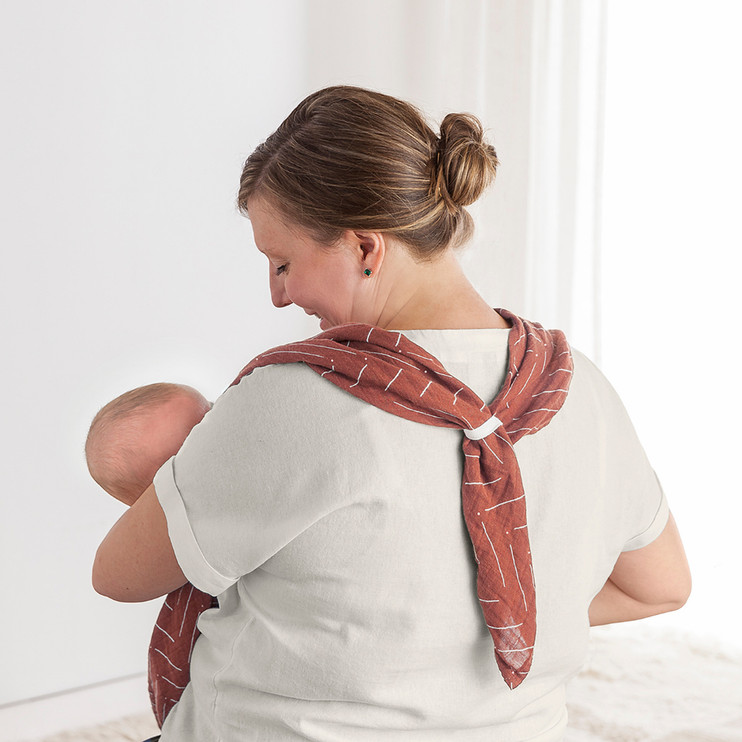 Rust Pattern Muslin Multi-Tasking All-In-1