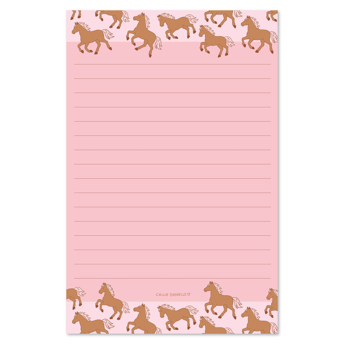 Western Horses 4x6 Notepad