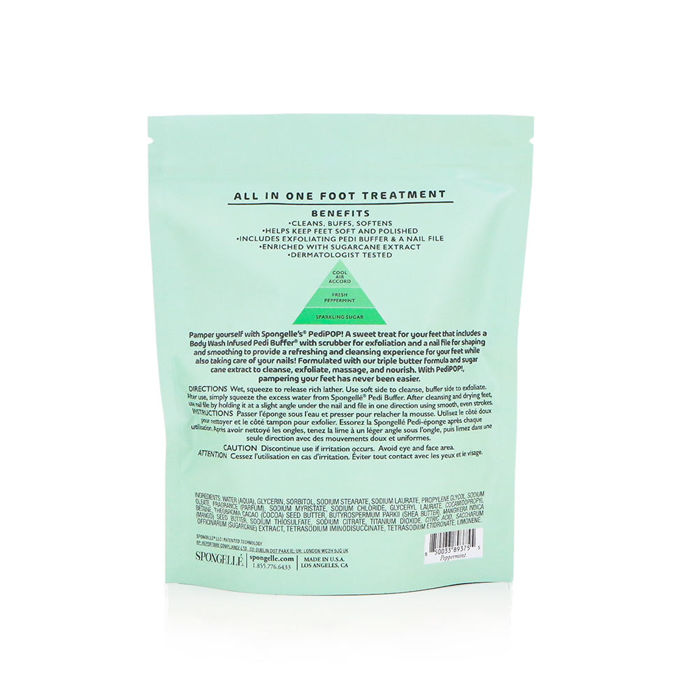 Peppermint PediPop - Pedi Buffer &amp; Nail File 
