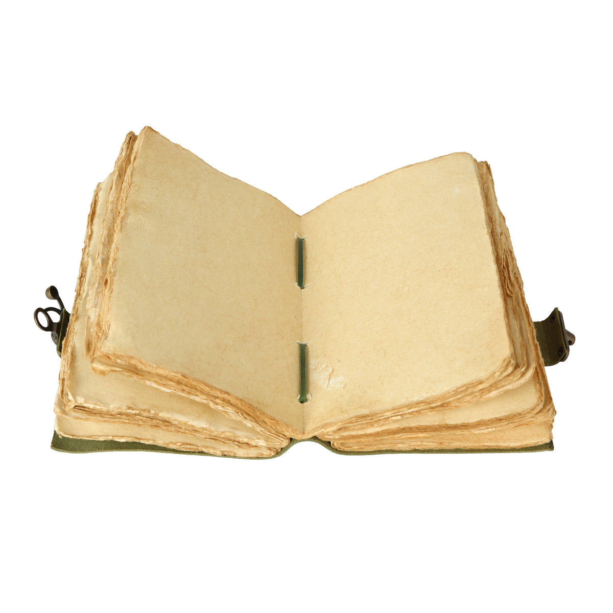 Handmade Leather Journal with C-Lock Unlined Deckle