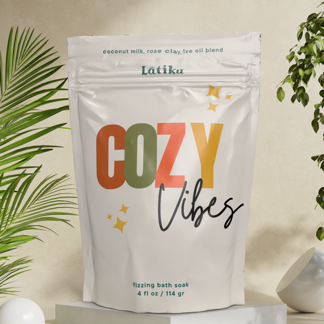 Cozy Vibes Fizzing All-Natural Bath Soak