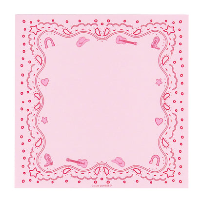 Pink Bandana Western Notepad