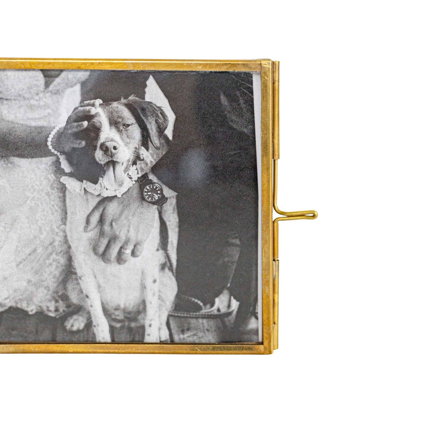 Vintage Folding Brass Picture Frame