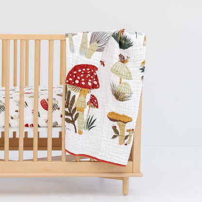 Mushroom Collectors Throw Blanket