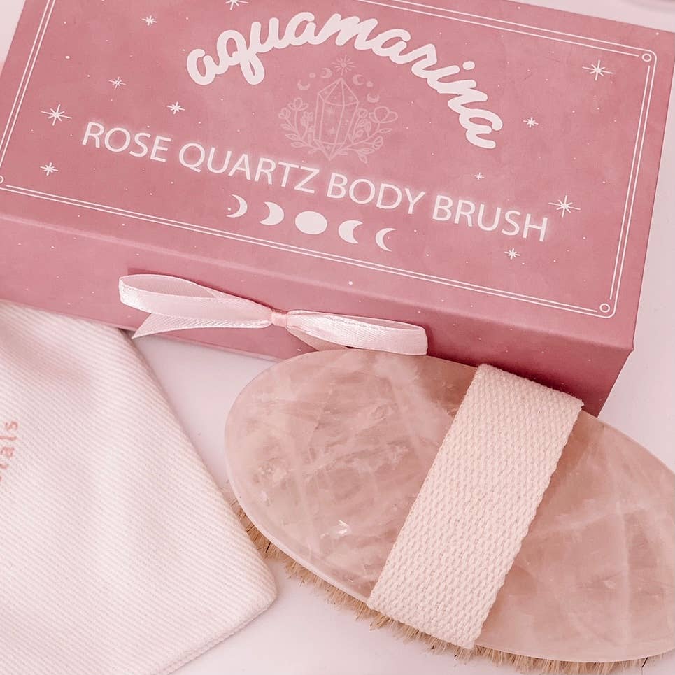 Rose Quartz Body Brush