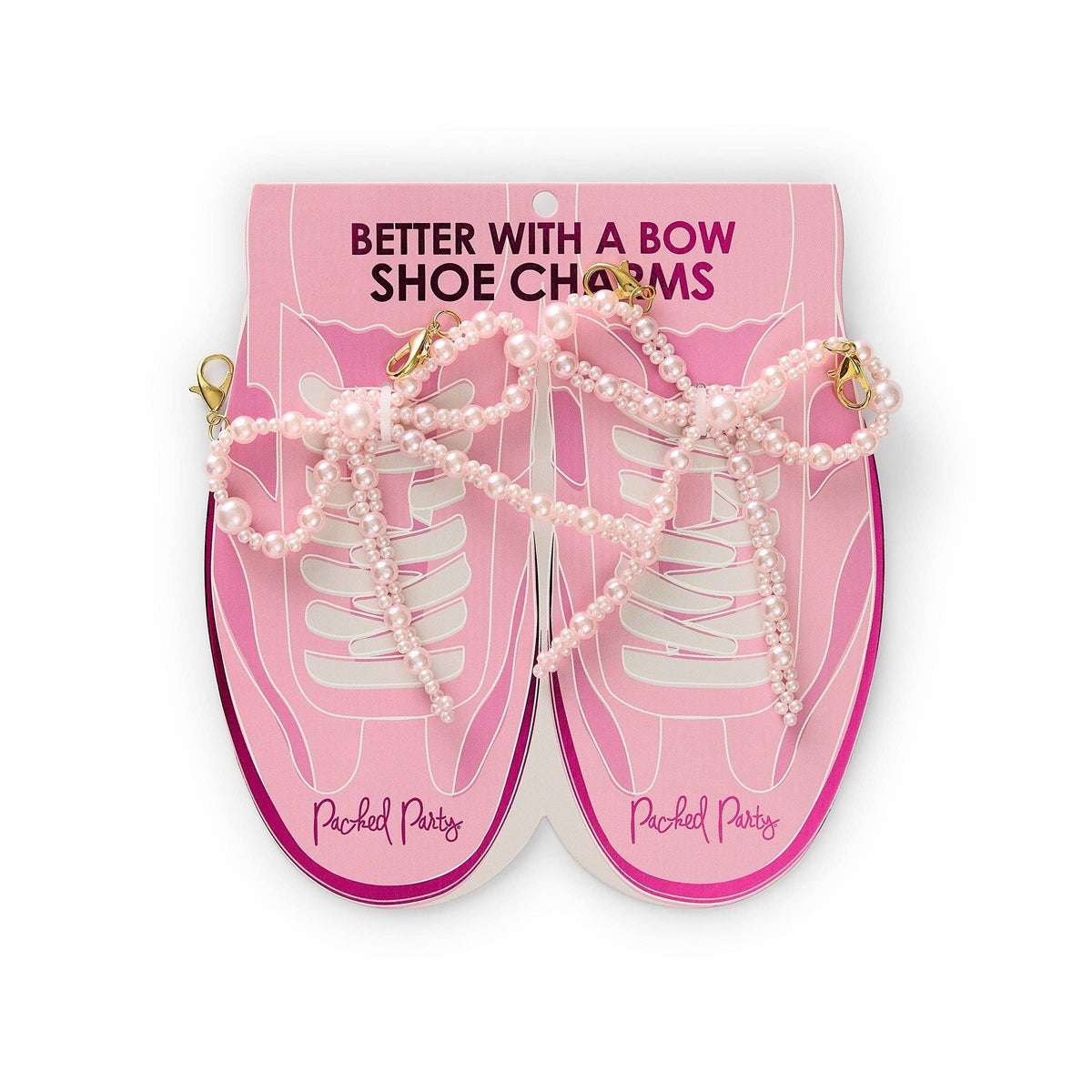 BETTER WITH A BOW SHOE CLIP SET - Pink