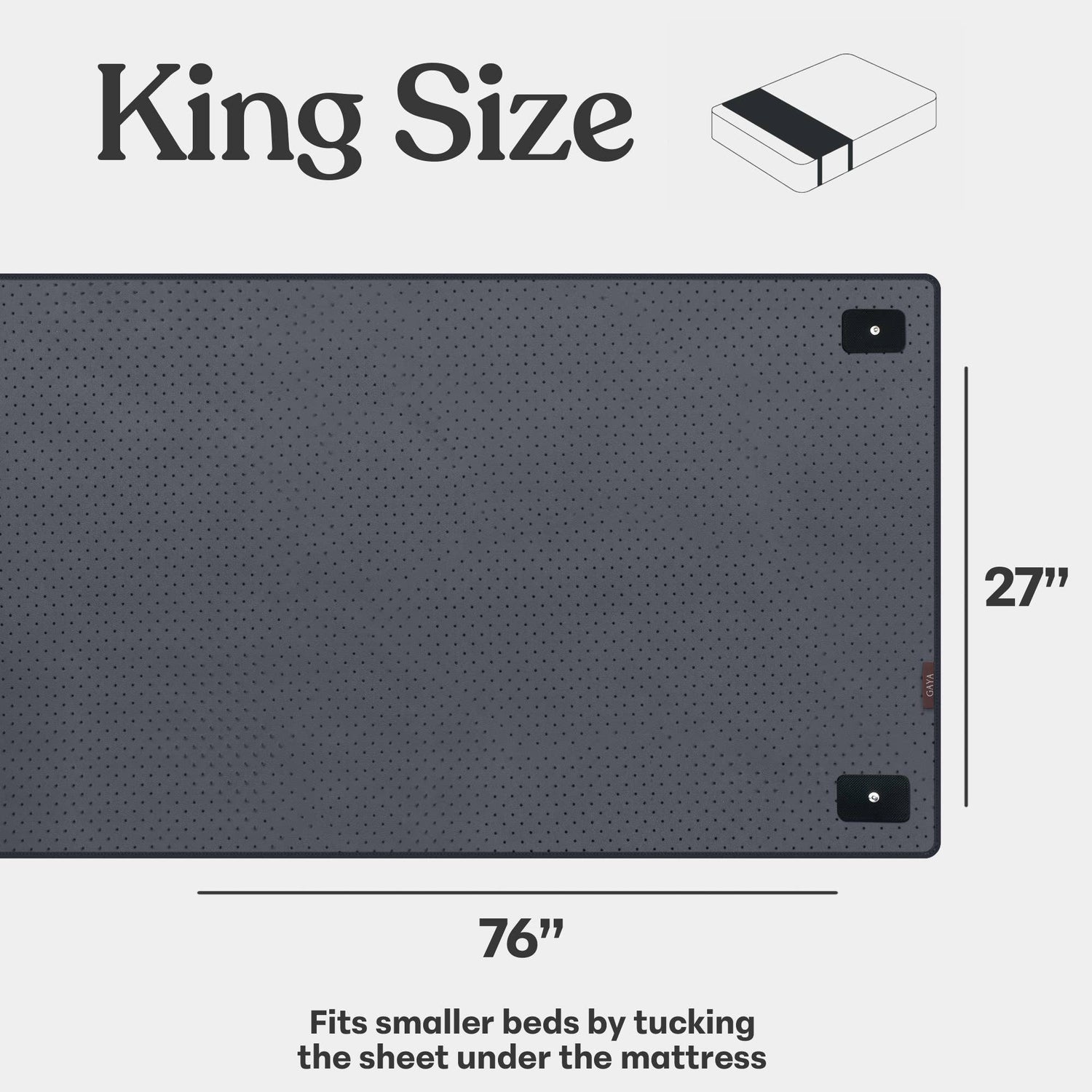 Gaya Grounding Mat for Bed – Better Sleep &amp; Inflammation