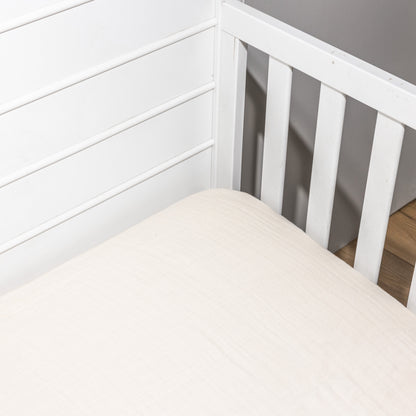 Muslin Cotton Crib Fitted Sheet in Signature Colors