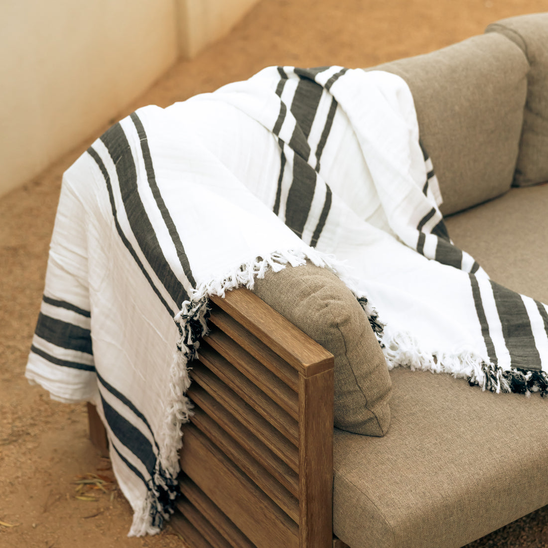 Goodbye Oversized Fringe Breeze Throw