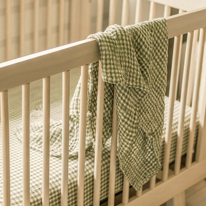 Muslin Cotton Swaddle Blanket in Gingham