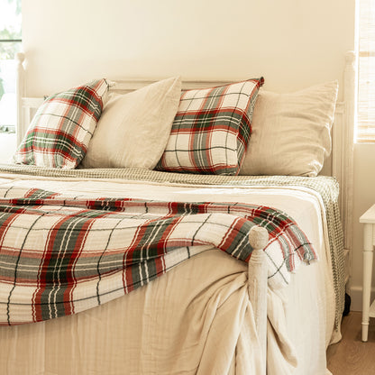 Classic Christmas Euro 365 Muslin Cotton Pillow Shams (Set of 2)