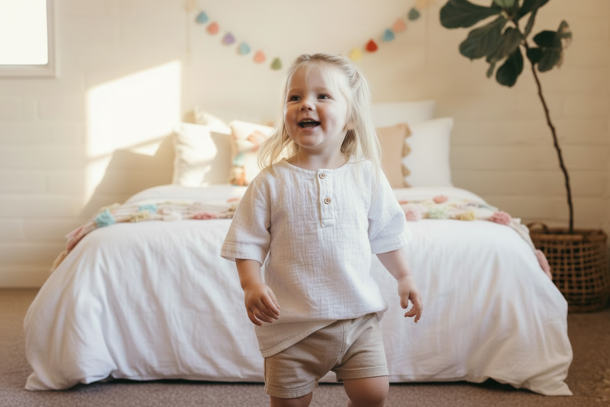 Classic Muslin Cotton Kids Shirt