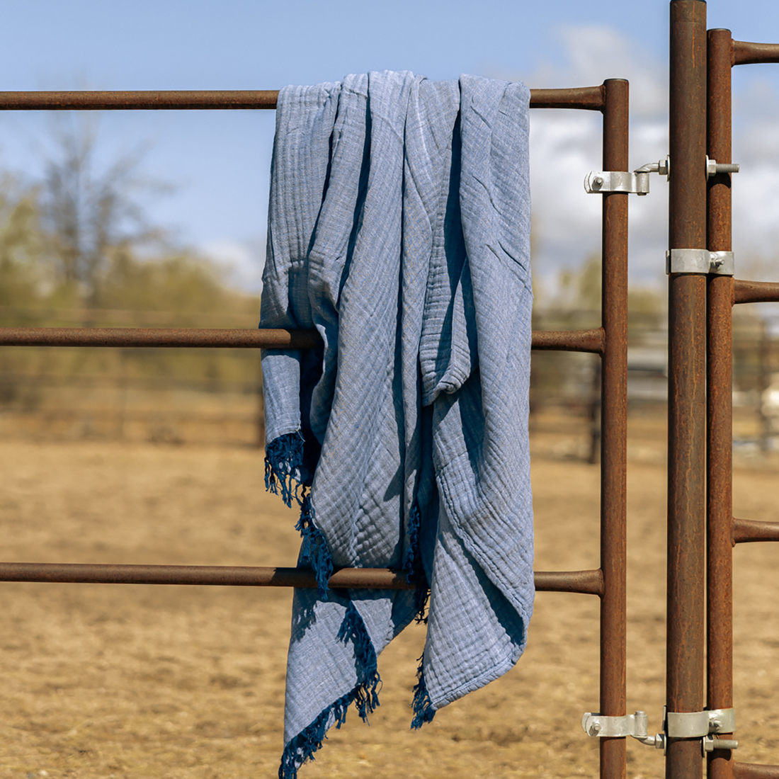 Oversized Fringe Breeze Throw