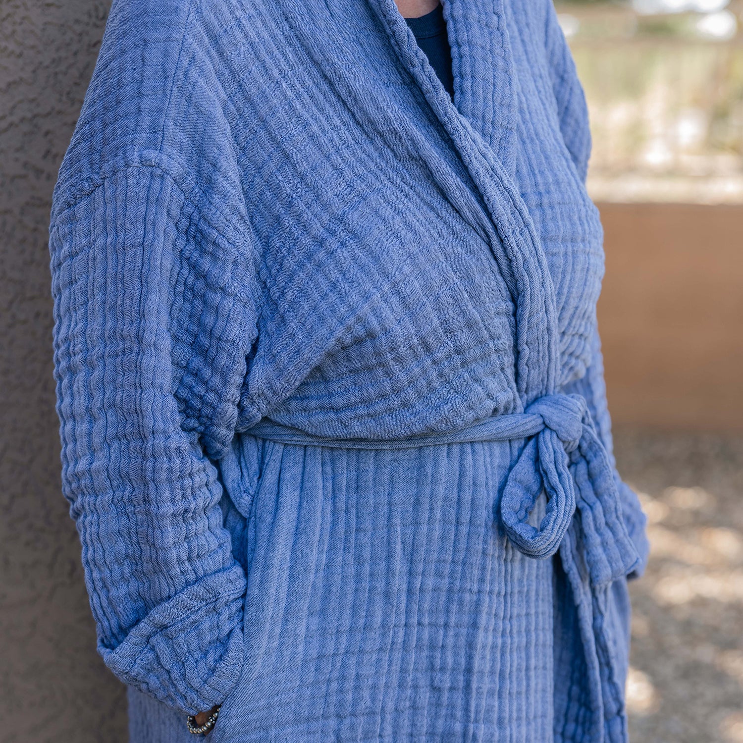 Full-Length Muslin Cotton Robe