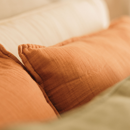 King Muslin Cotton Pillow Shams (Set of 2)