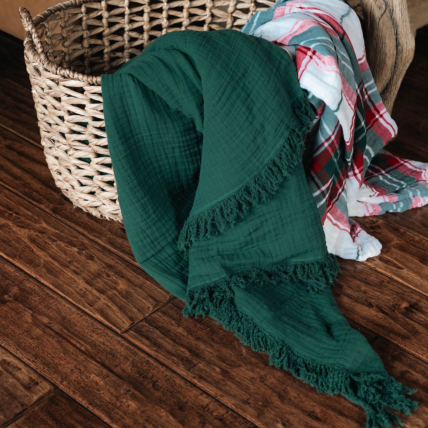 Oversized Fringe Breeze Throw