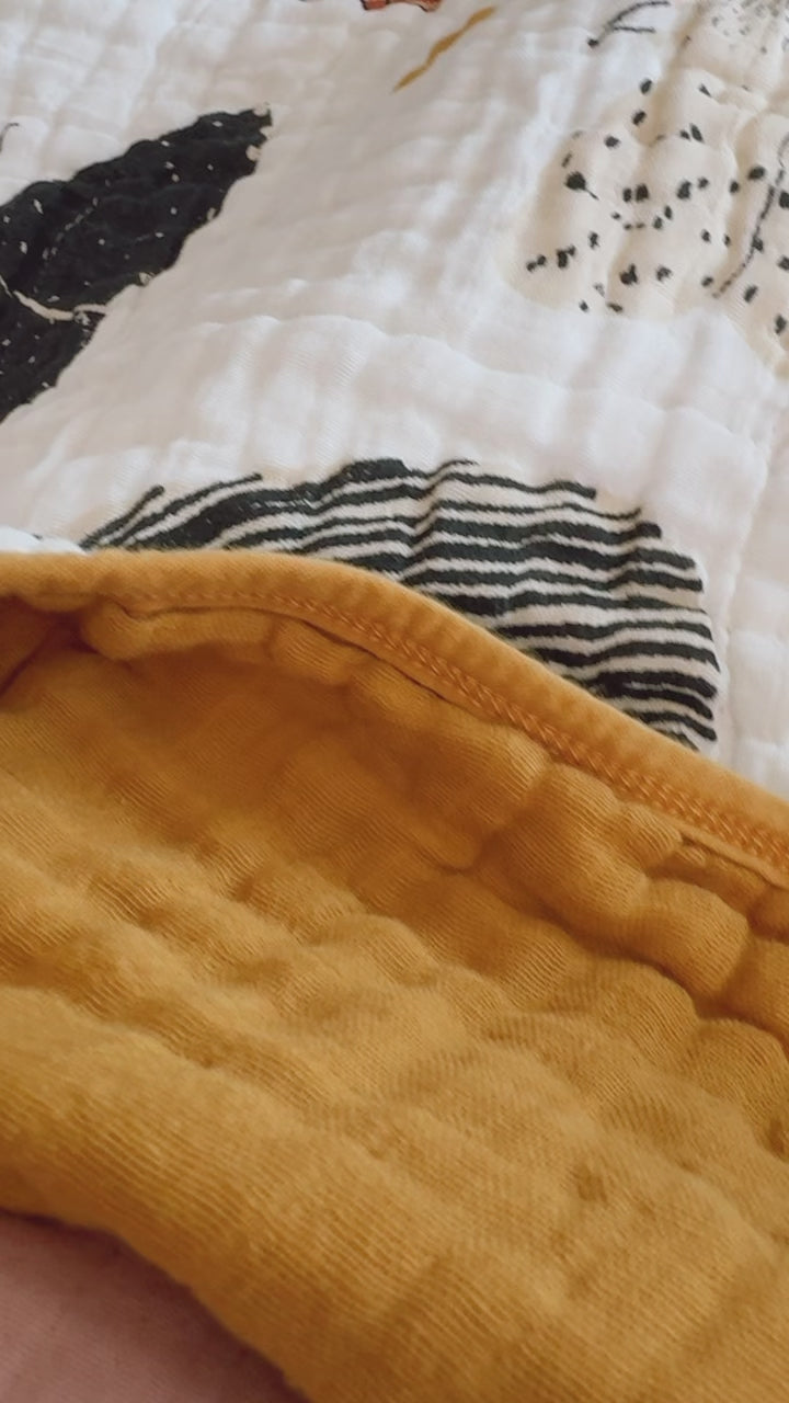 Butterfly Muslin Throw Blanket