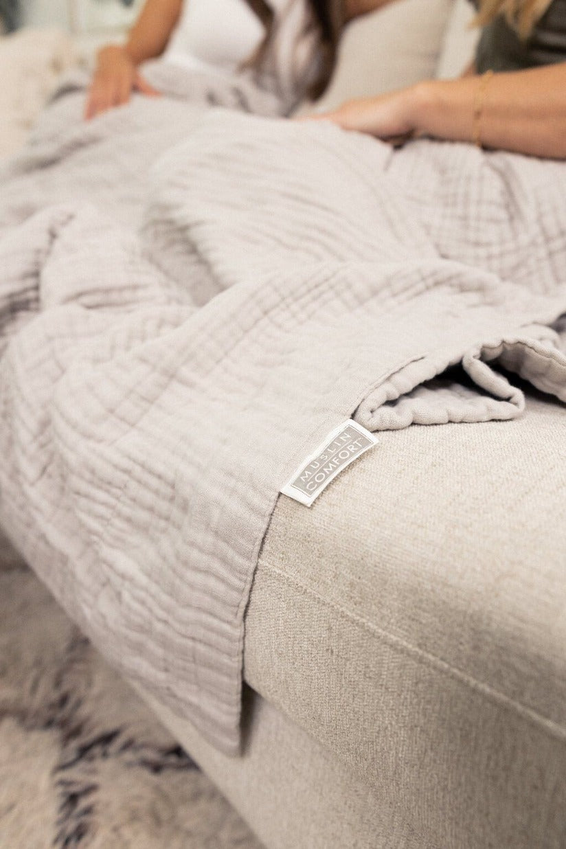 Crib Blanket - LESS THAN PERFECT Earthy Grey 