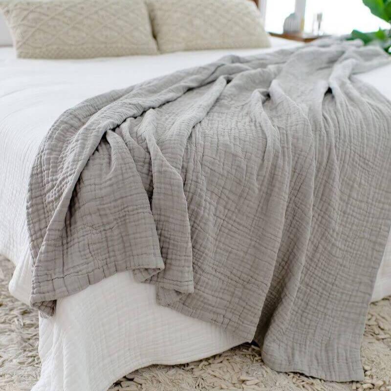 The 365 Blanket Oversized Cotton Muslin Blanket for Adults Muslin Comfort