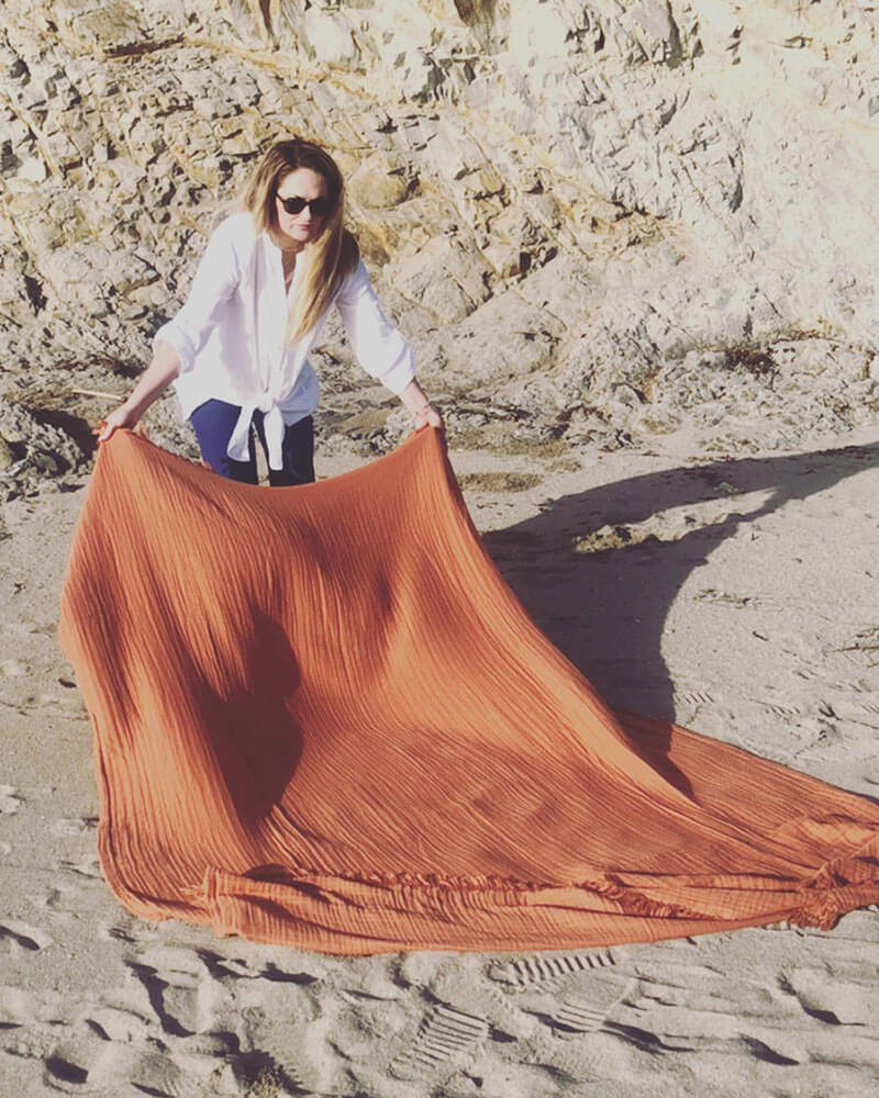 Oversized Fringed Breeze Throw - PERFECTLY IMPERFECT